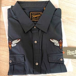 NWT XL Howler Bros Gaucho Snapshirt Nocturnal Insects